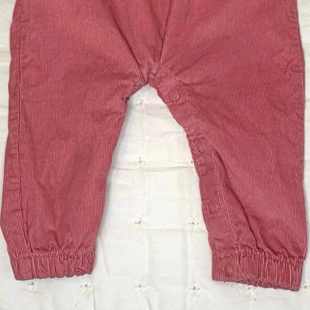 Carter's Just For You Corduroy Bib Overalls Girls 6M | Pink Pants